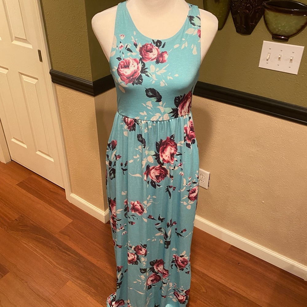 Pink Lily floral maxi dress